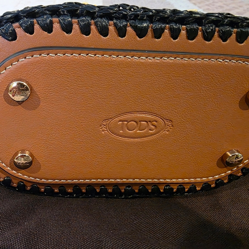 NWT Tod's Micro Raffia Bucket Bag Authentic - Picture 7 of 16